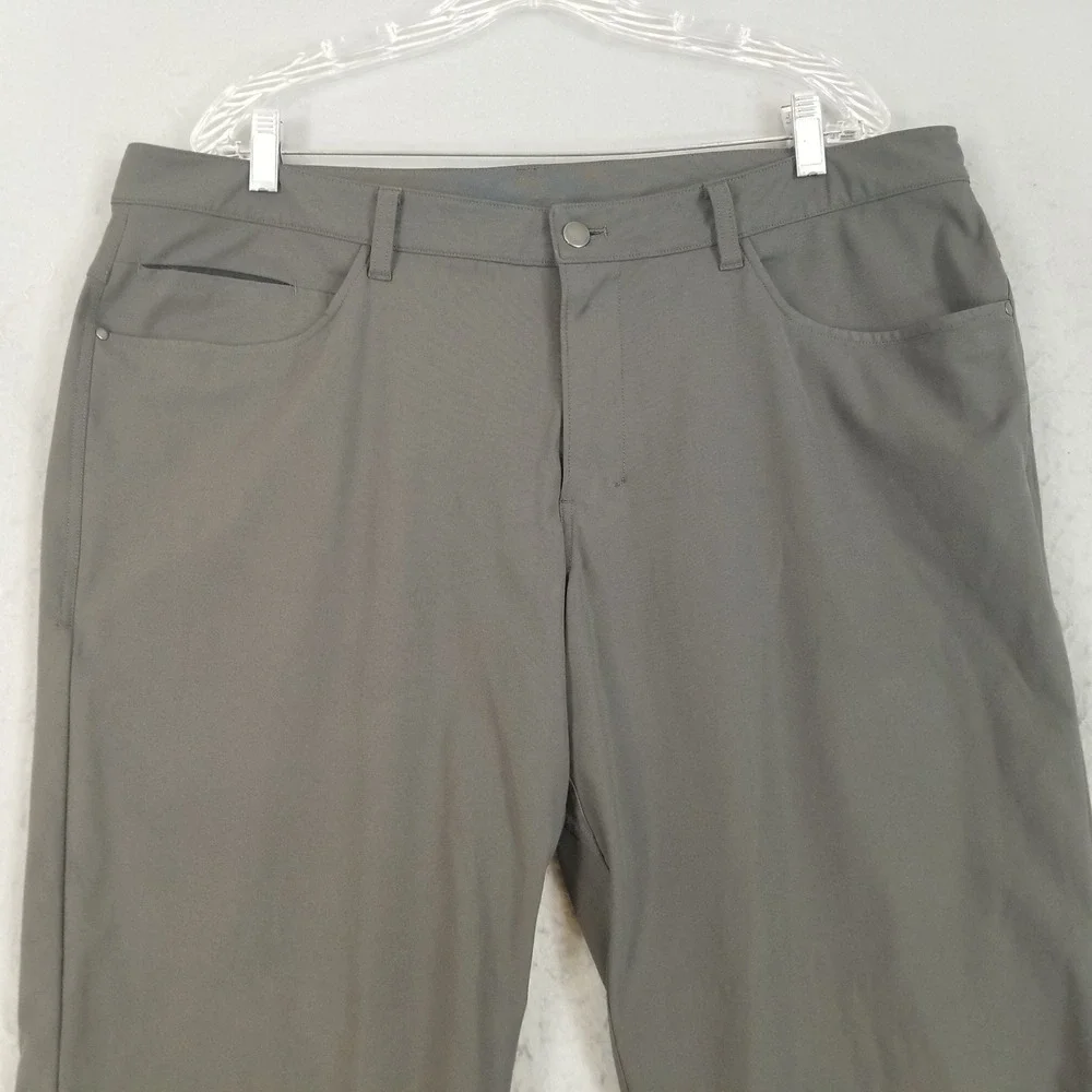 Lululemon Pants Mens 38‎ Grey Commission Slim Fit 5-Pocket Technical Trousers